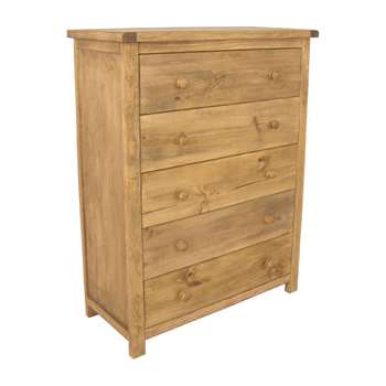 Cabinet Bits 5 Drawer Chest of Drawers with Legs 115 x 90cm