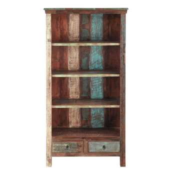 CALANQUE Recycled wood bookcase (180 x 96cm)