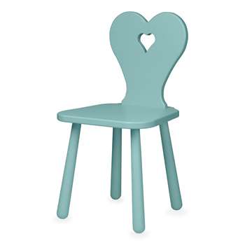 Cam Cam Copenhagen Heart Kids Chair - Canal Green (H58 x W31 x D29.5cm)