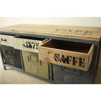 Cambrewood Wooden Top Industrial Sideboard (51 x 100cm)