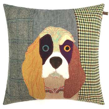 Carola van Dyke - Muriel the Spaniel Cushion (50 x 50cm)