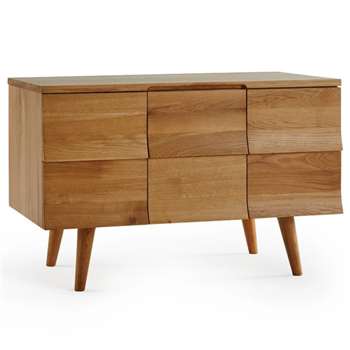 CASCADE - Natural Solid Oak Blanket Box (H63 x W98 x D52cm)