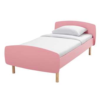 NUAGE Child's Pink Wooden Bed (74 x 104 x 196cm)