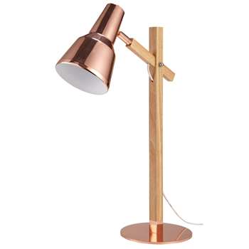 CHLOE Copper-coloured metal adjustable lamp (Height 56.5cm)