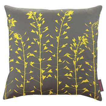Clarissa Hulse - Heart Grasses Cushion - Storm/Sulphur (45 x 45cm)