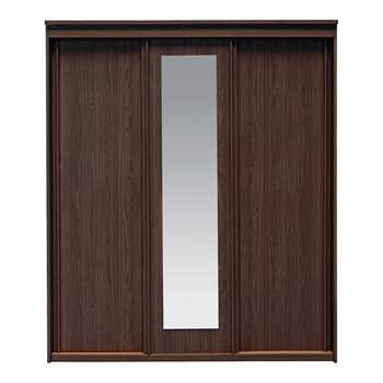 Collection New Hallingford 3Dr Sliding Wardrobe-Wenge Effect