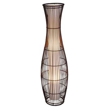 Argos Home Sirit Rattan Floor Lamp - Dark Brown (H110 x W28 x D28cm)