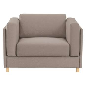 Colombo Natural fabric armchair sofa bed
