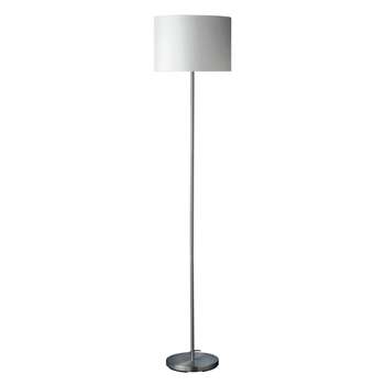 ColourMatch Satin Stick Floor Lamp - Super White (Height 160cm)