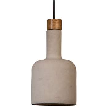 Concrete Pendant Lamp in Industrial Bottle Design (H168 x W19 x D19cm)