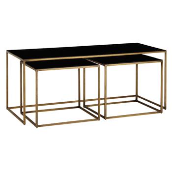 Content by Terence Conran Coffee Black Enamel Table and 2 Side Tables