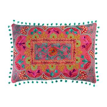 COPIACO - Cotton Cushion, Multicoloured (H30 x W50 x D10cm)