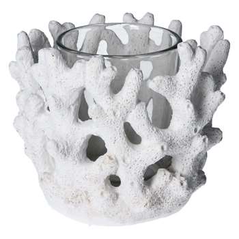 Coral Tea Light Holder (H21.5 x W8.5 x D6.5cm)