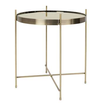 Zuiver Cupid Living Room Small Side Table in Metallic Gold (45 x 43cm)