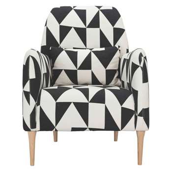 Daborn Black and white geometric fabric