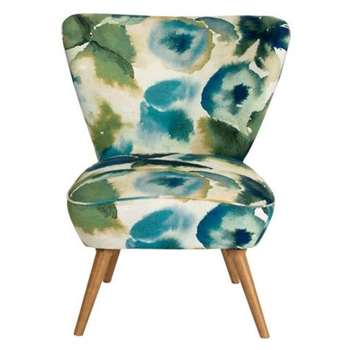 Daphne Chair – Flores Sky (H84 x W72 x D80cm)