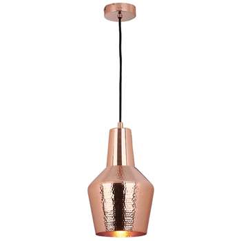 Dar Runa Pendant Ceiling Light Copper (H120 x W19.5 x D19.5cm)