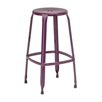 Dellila Bar Stool - Purple, Set of 2 (76 x 39cm)