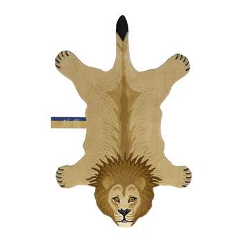 Doing Goods - Moody Lion Rug - Tan - Large (H151 x W100 x D2cm)