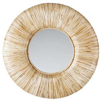 DUMA - Round Rattan Mirror (Diameter 91cm)