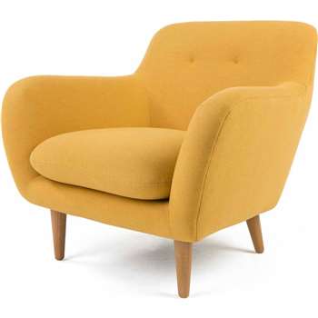 Dylan Armchair, Yolk Yellow (83 x 92cm)