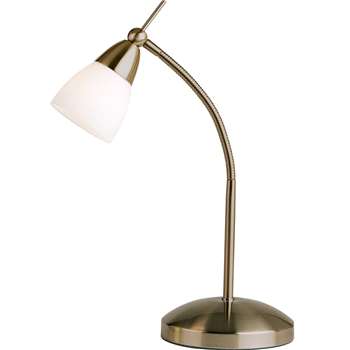 Endon Touch Desk Table Lamp Antique Brass (H40 x W14.5cm)