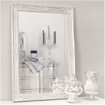 ENZO - Pine and Paulownia Silver Mirror (H104 x W74cm)
