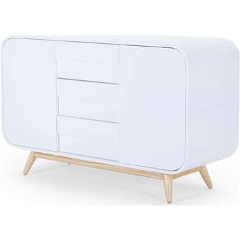 Esme Sideboard, Ash and White (75 x 90cm)