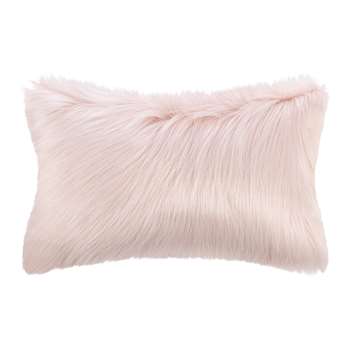 Evelyne Prélonge - Himalaya Faux Fur Cushion - Blush (H30 x W50cm)