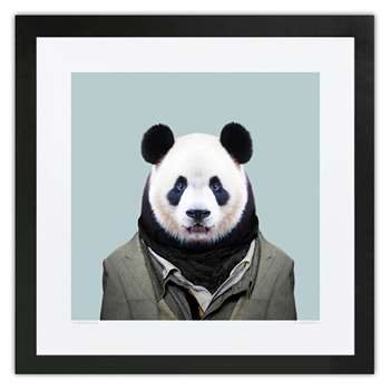 Evermade Zoo Portrait Framed Print - Panda (36 x 36cm)