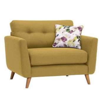 Evie Lime Fabric Loveseat (H90 x W117 x D88cm)
