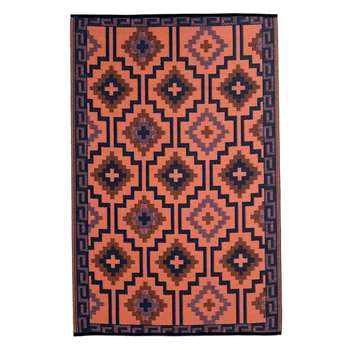 Fab Hab Lhasa Outdoor Rug in Coral (H120 x W180cm)