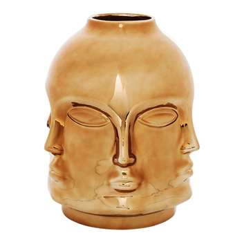 Faces Vase Rose Gold (H29 x W24 x D24cm)