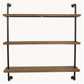 Fairfield Industrial Three Shelf Unit (H126 x W120 x D30cm)