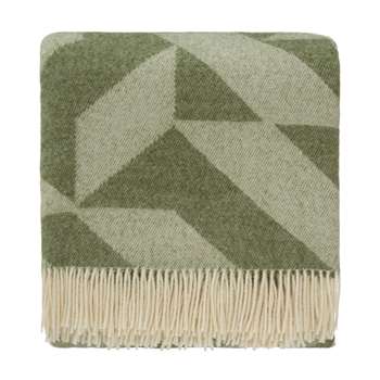 Farum Merino Blanket, Green & Cream (130 x 175cm)