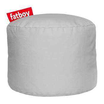 Fatboy - The Point Stonewashed Pouf - Silver Grey (H35 x W50 x D50cm)