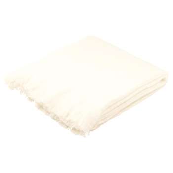 Faux Mohair Throw - Off-White (130 x 170cm)