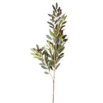 Faux Olive Stem - Green (Height 89cm)