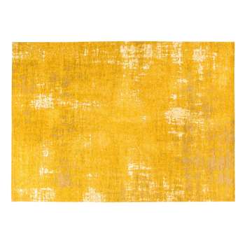 FEEL Mustard Yellow Rug with Jacquard Motifs (H200 x W290cm)