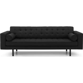 Fielding 3 Seater Sofa, Grey Chevron (78 x 215cm)