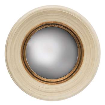 Fitzroy Convex Mirror - Cream (51 x 51cm)