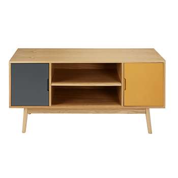 FJORD Vintage Tricoloured 2-door TV Unit (H58 x W120 x D40cm)