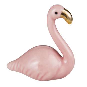 FLAMINGO Ceramic Pink Flamingo Figurine (7 x 8cm)