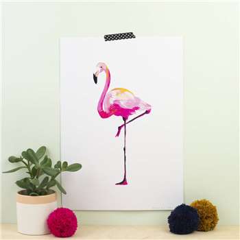 Flamingo Print