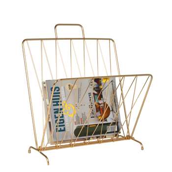 Foldable magazine rack gold (40 x 56cm)