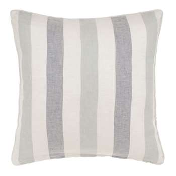 Formosa Cushion Cover, Light Blue, Blue And Natural Striped (50 x 50cm)