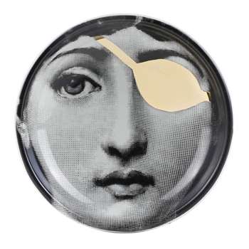 Fornasetti - Tema e Variazioni Ashtray/Trinket Tray Gold - No. 8 (13 x 13cm)