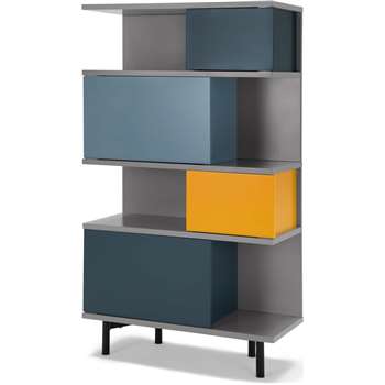 Fowler Tall Shelving Unit, Multicolour (H142 x W80 x D35cm)