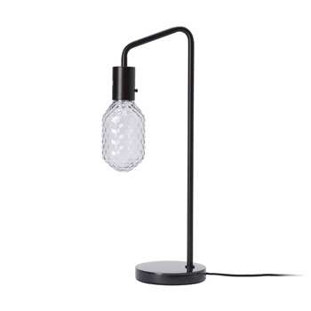 Fureso Table Lamp, Black & Charcoal With Black Cord 38 x 22cm