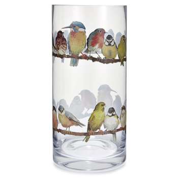 Garden Birds Printed Vase